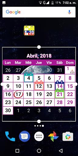 Festivos Colombia 2023, Widget Screenshot2