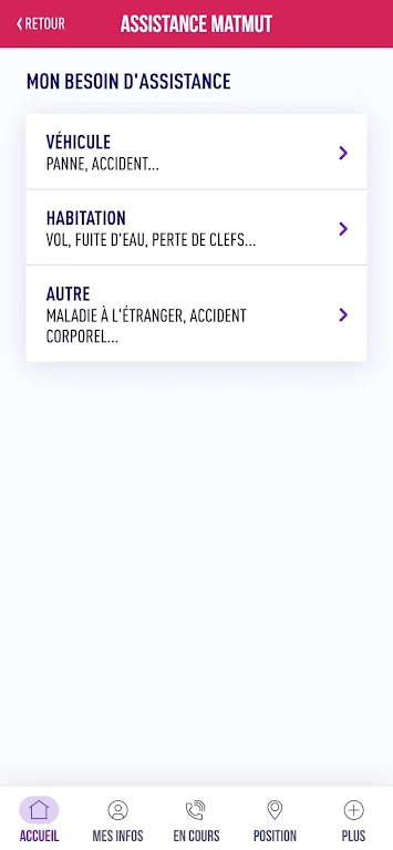 Assistance Matmut Screenshot1