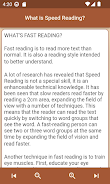 Speed Reading and Exercises Screenshot3