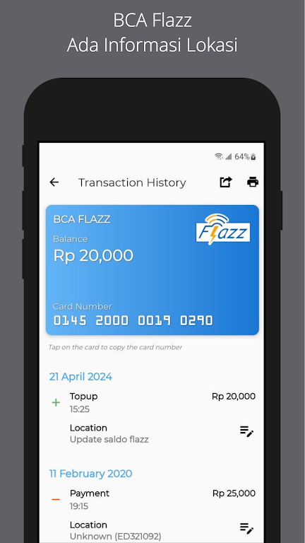 eSaldo Info: Cek semua emoney Screenshot4