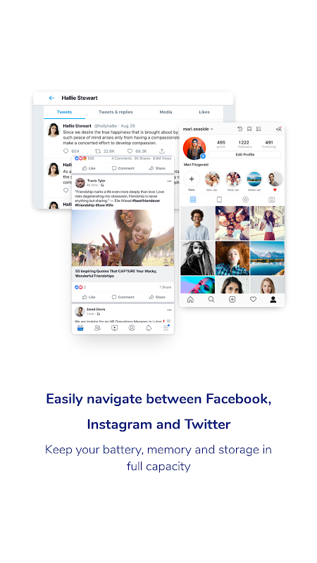 Social One - Facebook, Instagram & Twitter Screenshot1