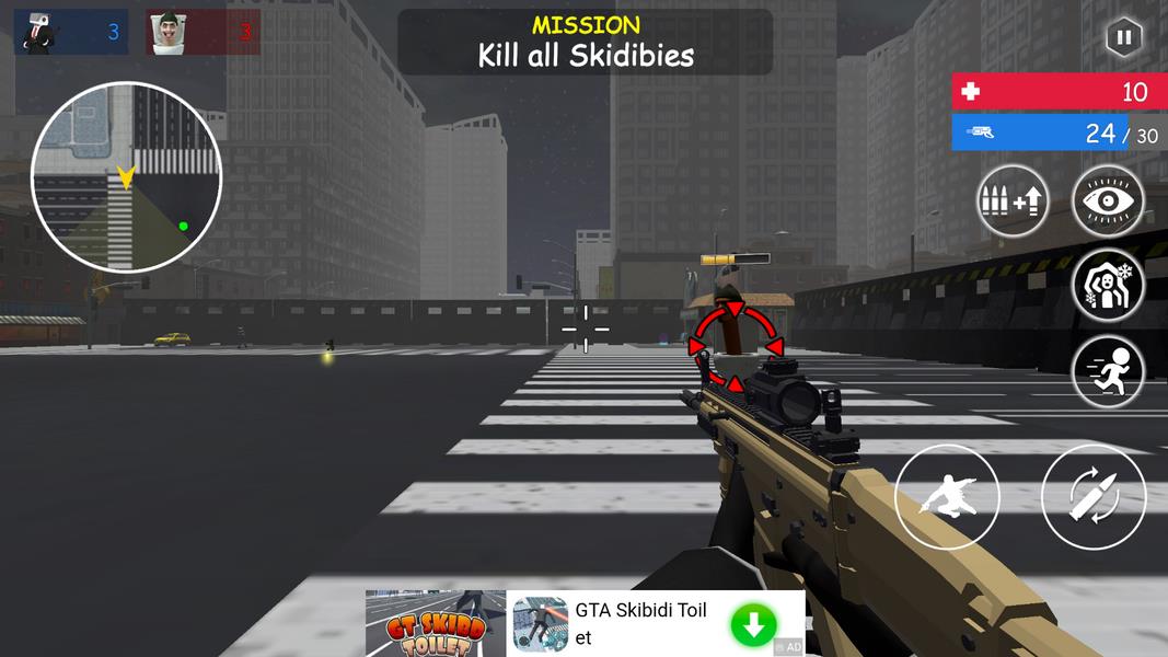 Shoot Skibd Toilet Survival.io Screenshot5