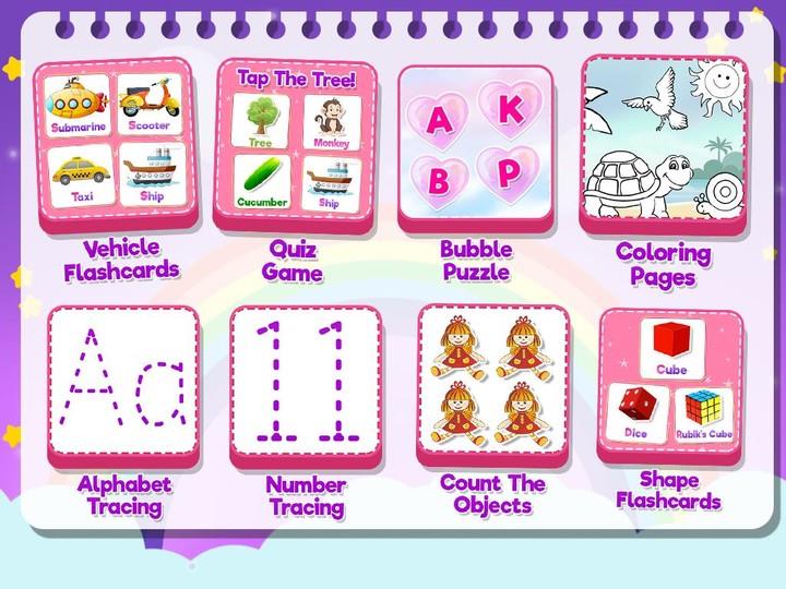 Pink Princess All-In-One Kids PreK Learning Screenshot4