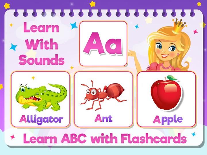 Pink Princess All-In-One Kids PreK Learning Screenshot1