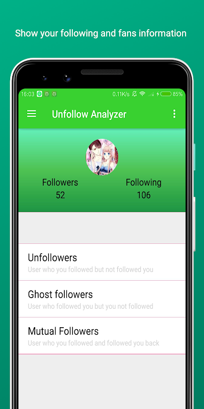 Unfollow Analyzer - Unfollower Screenshot3
