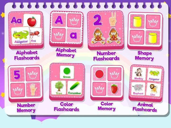 Pink Princess All-In-One Kids PreK Learning Screenshot3