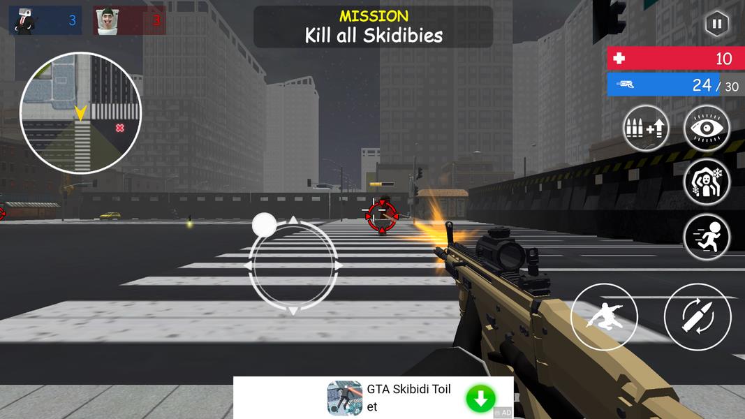 Shoot Skibd Toilet Survival.io Screenshot4