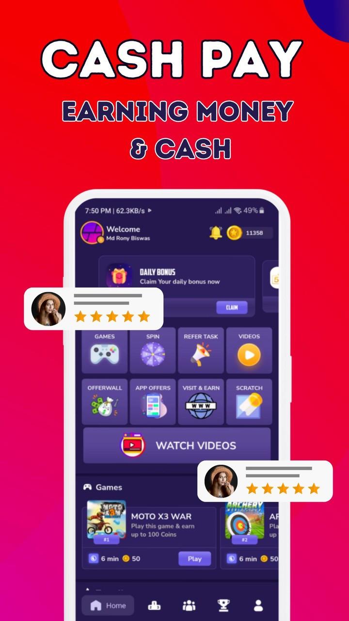 SUB Pay-Watch video Earn Money Screenshot1