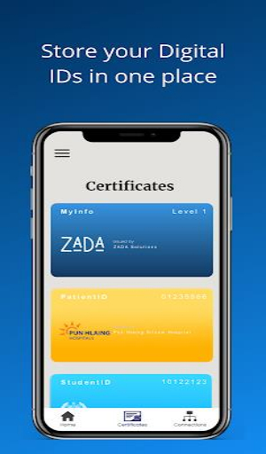 ZADA digital identity wallet Screenshot3