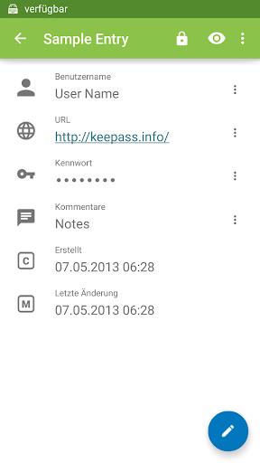 Keepass2Android Password Safe Screenshot2