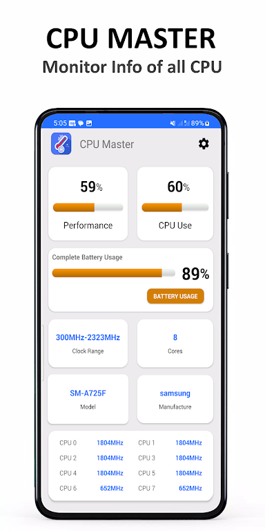 CPU Master - Battey Monitor Screenshot3