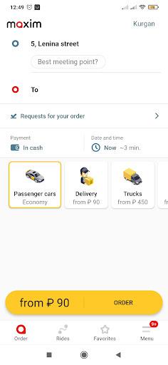 maxim — order taxi, food and groceries delivery Screenshot4