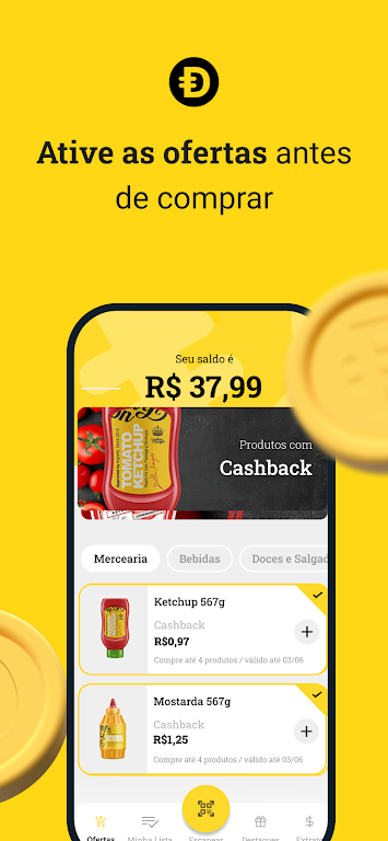 Dinerama - Cashback em qualquer supermercado Screenshot3