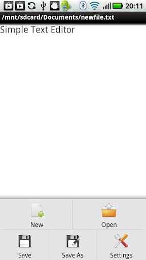 Simple Text Editor Screenshot1