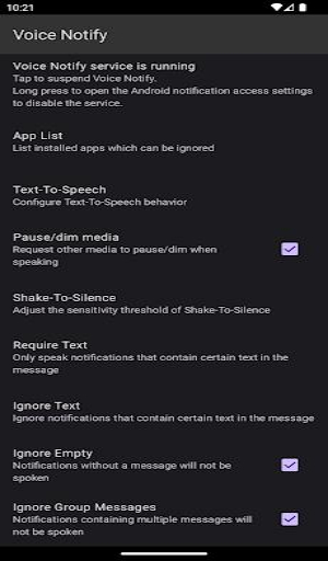 Voice Notify Screenshot1