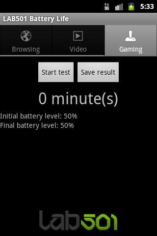 LAB501 Battery Life Screenshot3