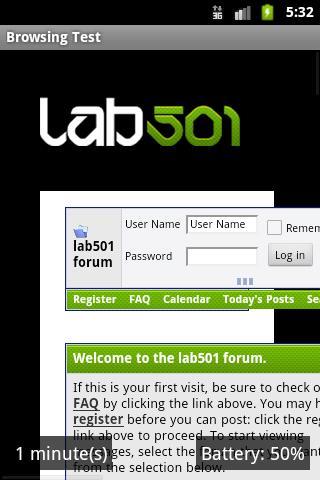 LAB501 Battery Life Screenshot4