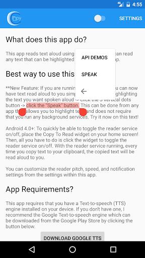 Copy To Read - Text to Speech Screenshot1