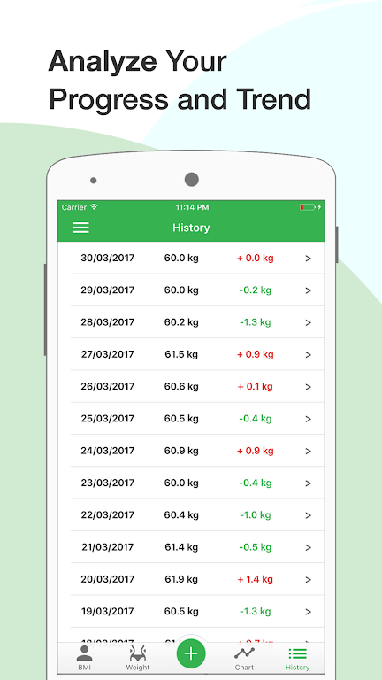BMI Calculator: Weight Tracker Screenshot4