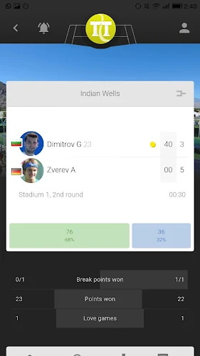 Tennis Temple - Live scores Screenshot1