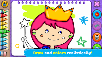 Princess Coloring Book & Games Screenshot1