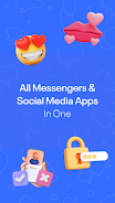 KissMoji Messenger All-in-One Screenshot1