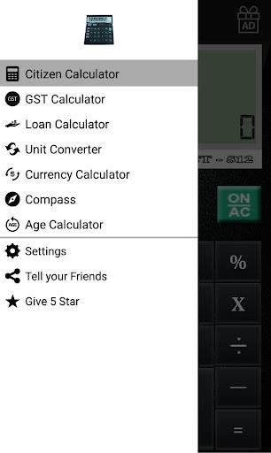 CITIZEN CALCULATOR Screenshot2