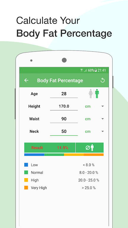 BMI Calculator: Weight Tracker Screenshot2