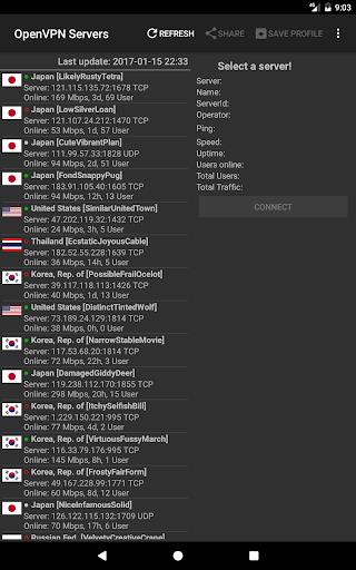 VPN Servers for OpenVPN Screenshot2