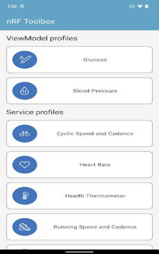 nRF Toolbox for Bluetooth LE Screenshot1