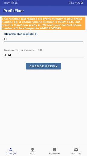 Contacts Prefix Fixer (MOD) Screenshot1