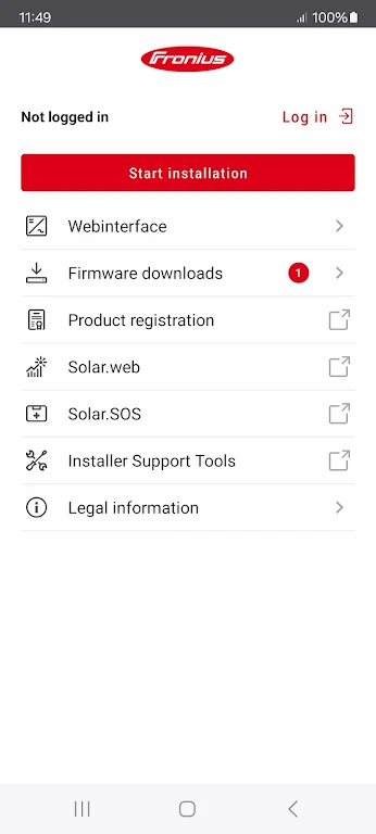 Fronius Solar.start Screenshot2