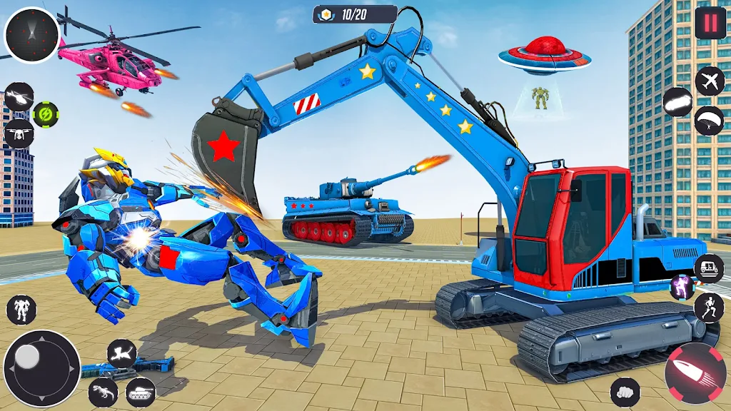 Monster Crane robot Car Games Screenshot3