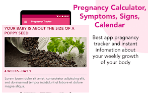 Pregnancy calculator, symptoms Screenshot4