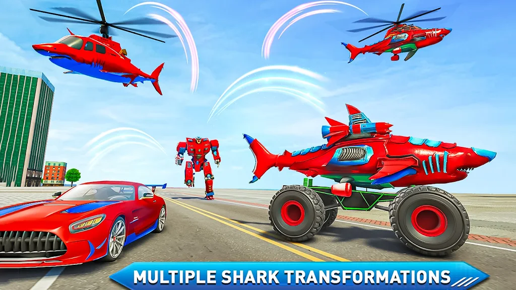 Monster Truck Robot Shark Game Screenshot4