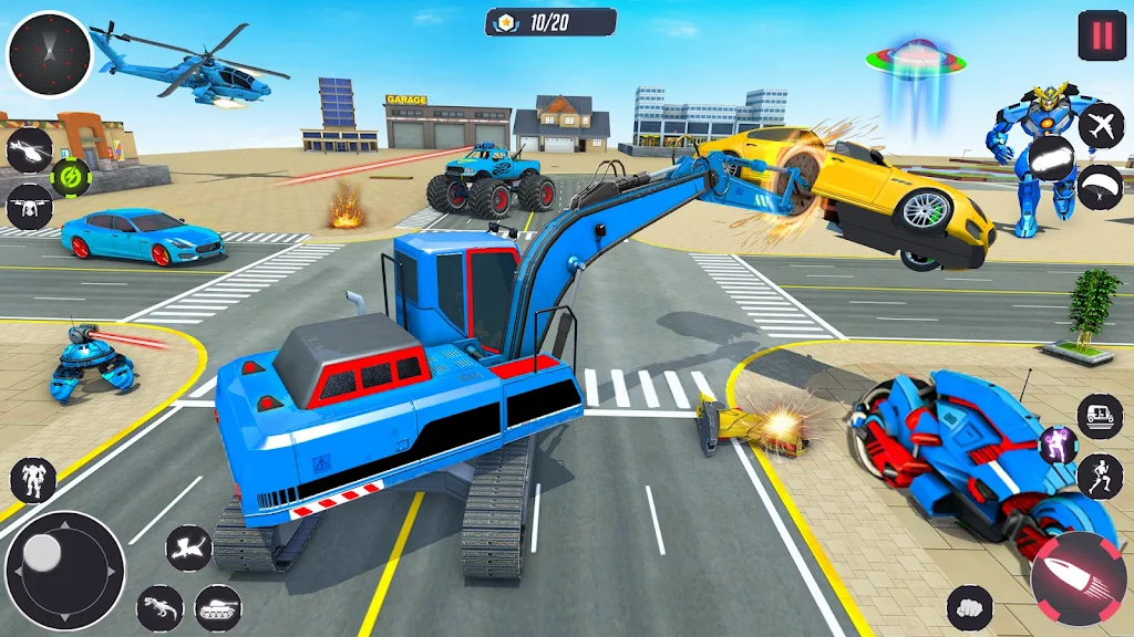 Monster Crane robot Car Games Screenshot1