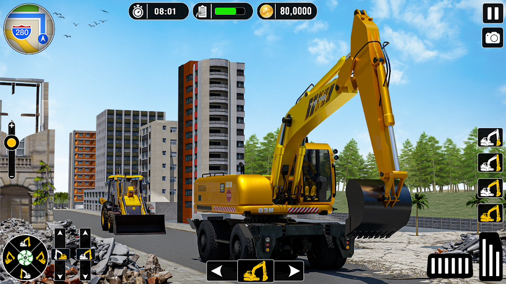 Real Snow Excavator - JCB Screenshot3