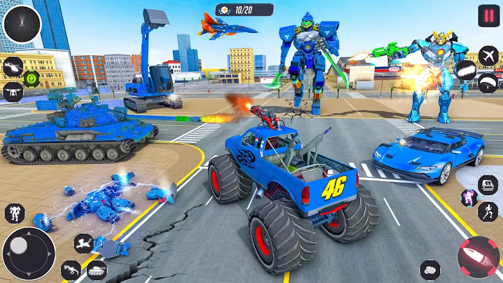 Monster Crane robot Car Games Screenshot4