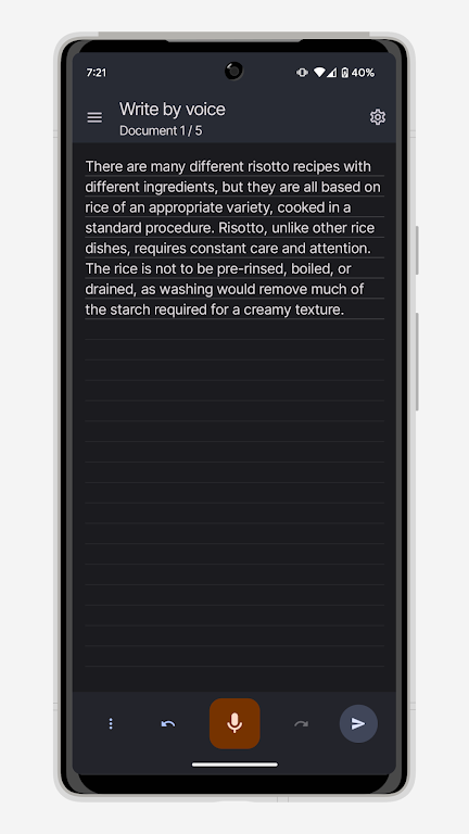 Write by Voice: Speech to Text Screenshot1