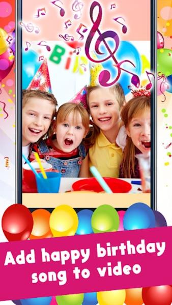 Happy Birthday Video Maker With Music And Photos Screenshot1