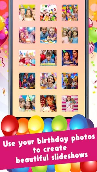 Happy Birthday Video Maker With Music And Photos Screenshot6