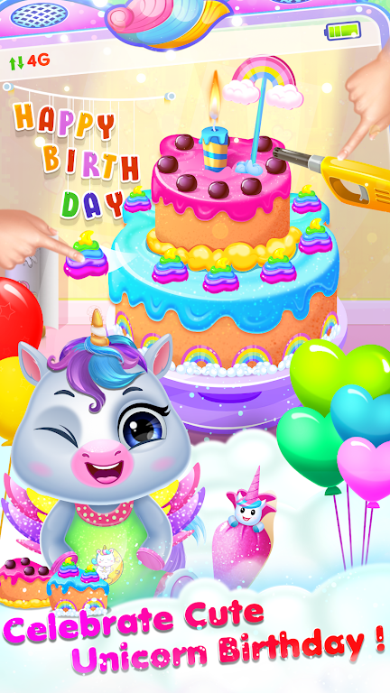 Baby Unicorn Care Game Screenshot2