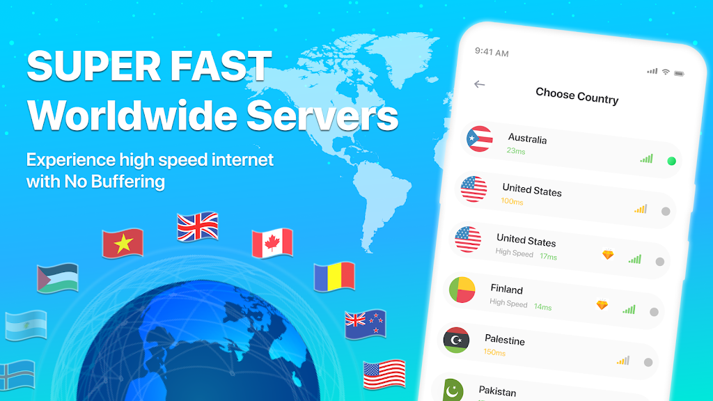 Fast VPN Ultra Fast Proxy VPN Screenshot1