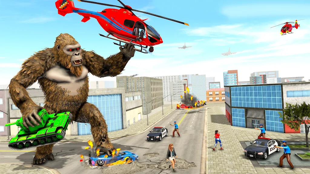 Angry Gorilla Attack City Sim Screenshot3