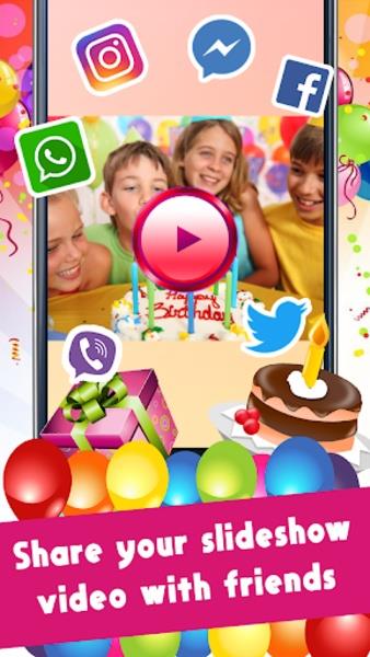 Happy Birthday Video Maker With Music And Photos Screenshot2