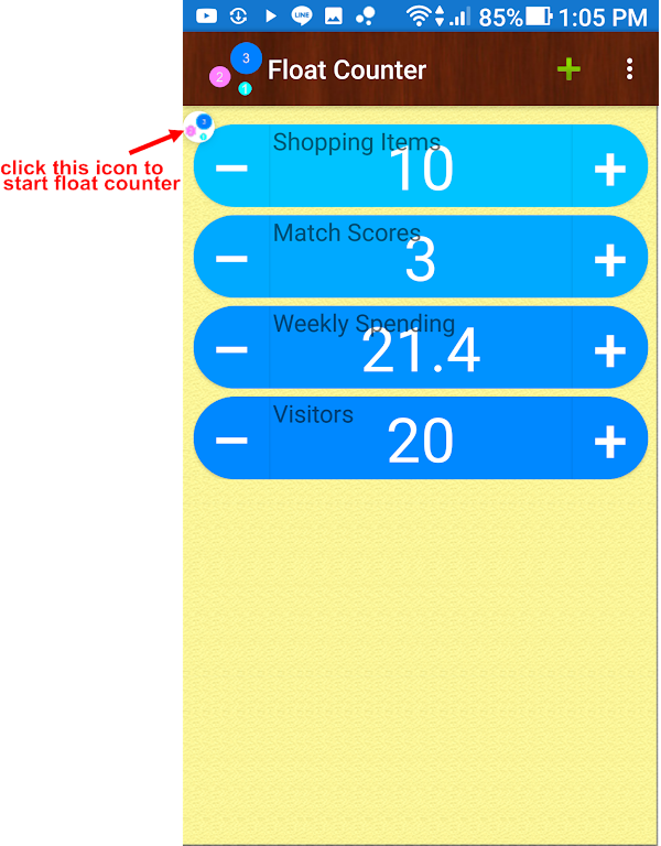 Floating Counter Screenshot3