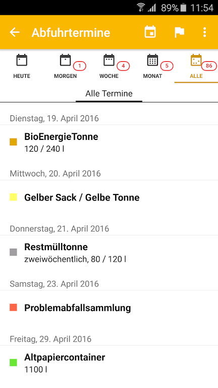 AbfallApp Landkreis Augsburg Screenshot3