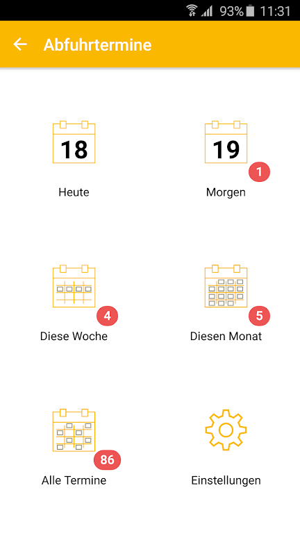 AbfallApp Landkreis Augsburg Screenshot2