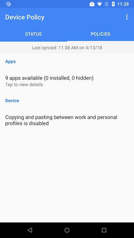 Android Device Policy Screenshot4