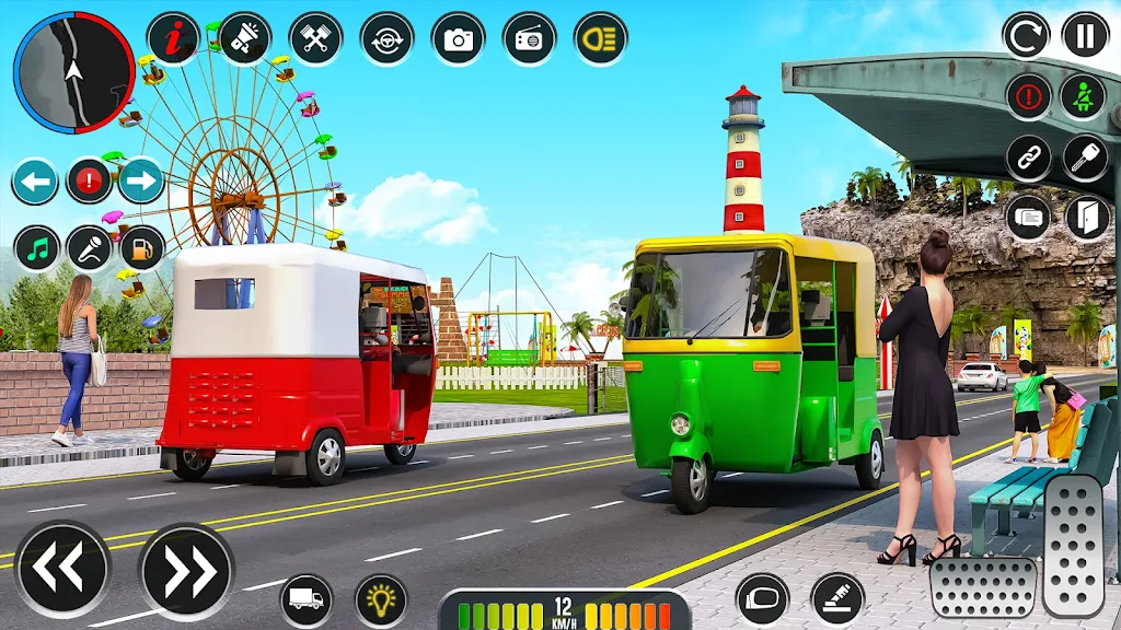 Real Rickshaw Game - Taxi Game Screenshot3